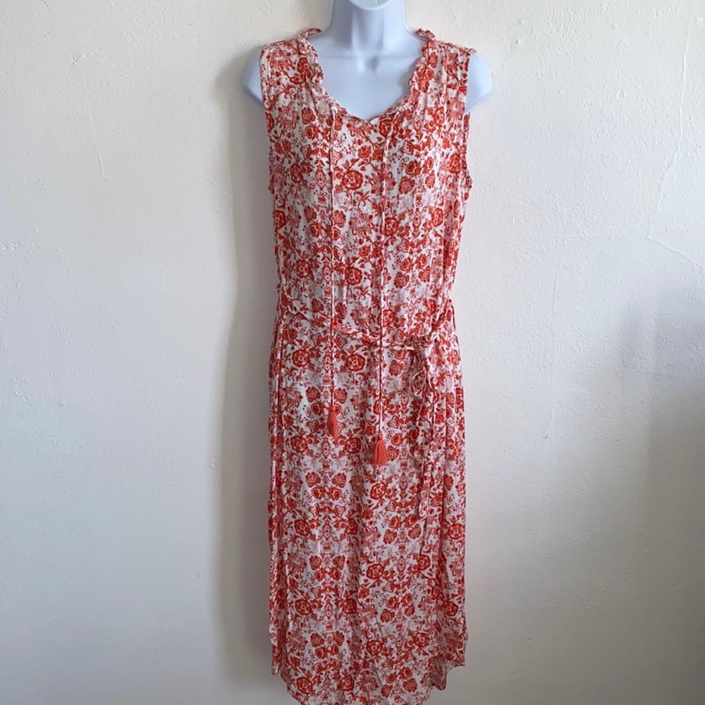 Bobeau Floral Sleeveless Dress